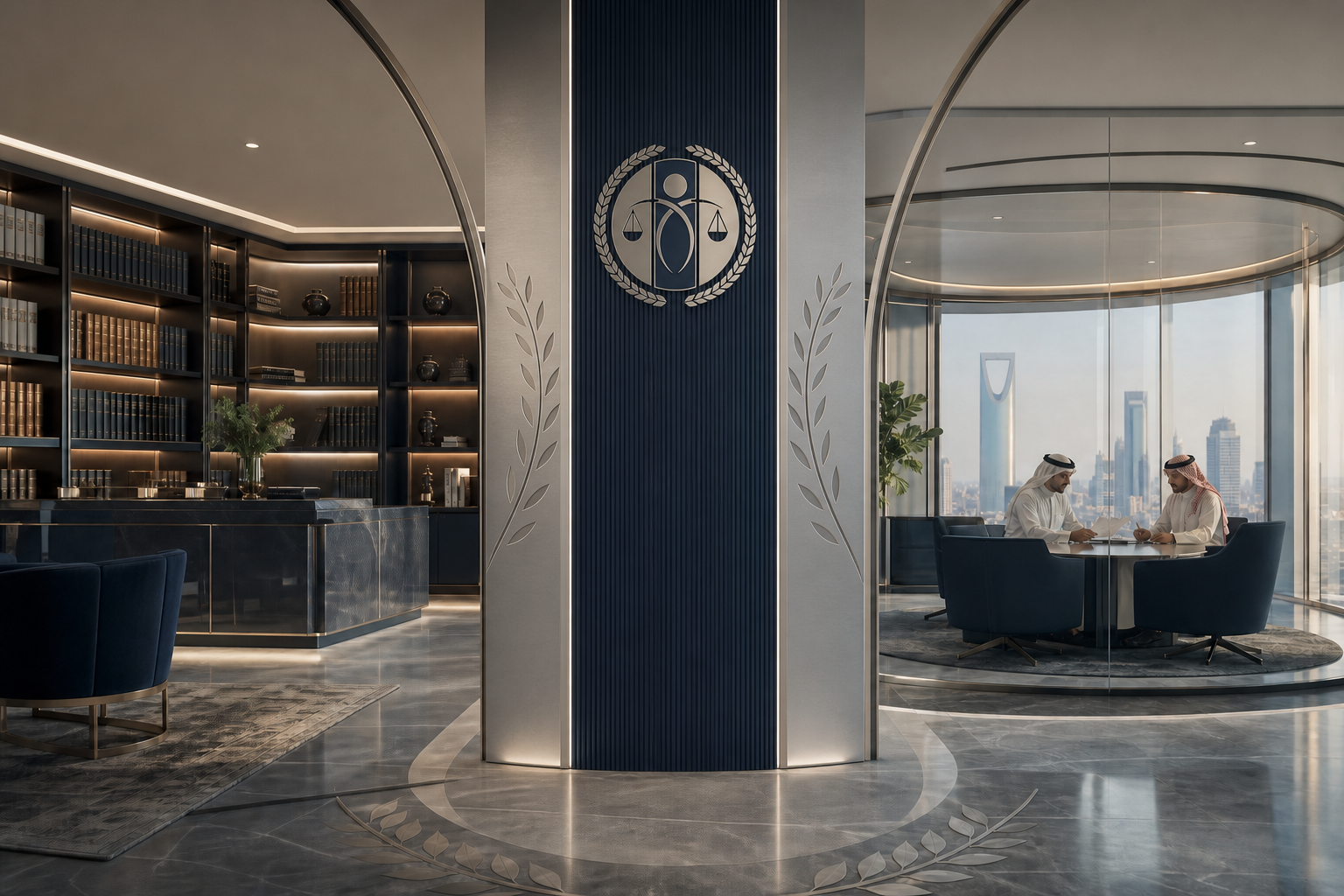 شركة مروان الحمدان للمحاماة — بيئة قانونية احترافية مستوحاة من هوية الشركة